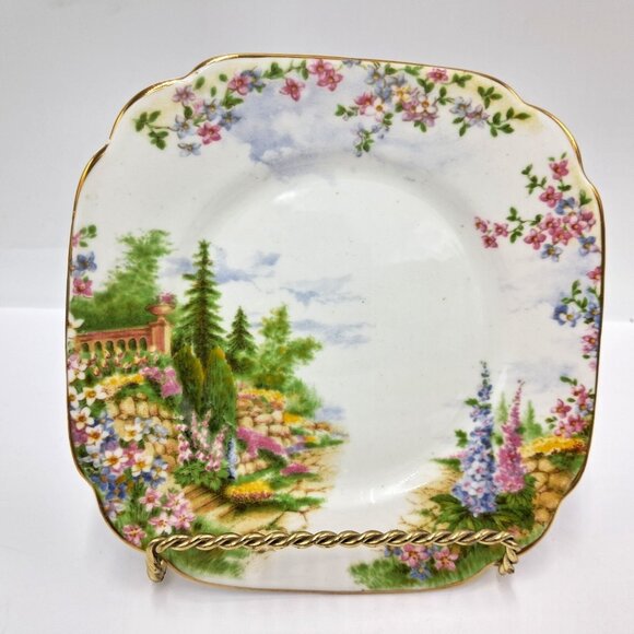 Royal Albert Kentish Rockery Bone China Bread & Butter Plates-Set of 4 -England - Picture 4 of 8